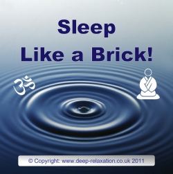Sleep Like a Brick - Binaural Beat Non abusive CD / mp3 - Graphic